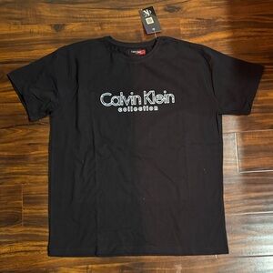 Calvin Klein Black Short-Sleeve Logo Tee
